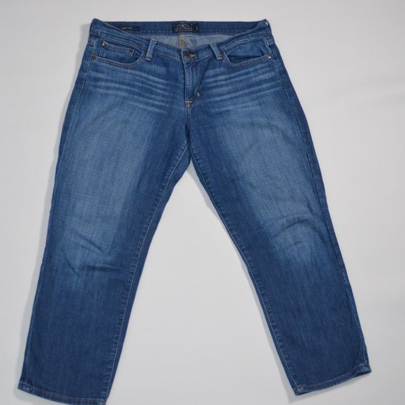 Lucky Brand Sweet Crop Jeans Size 10 length 30inch - Picture 2 of 10